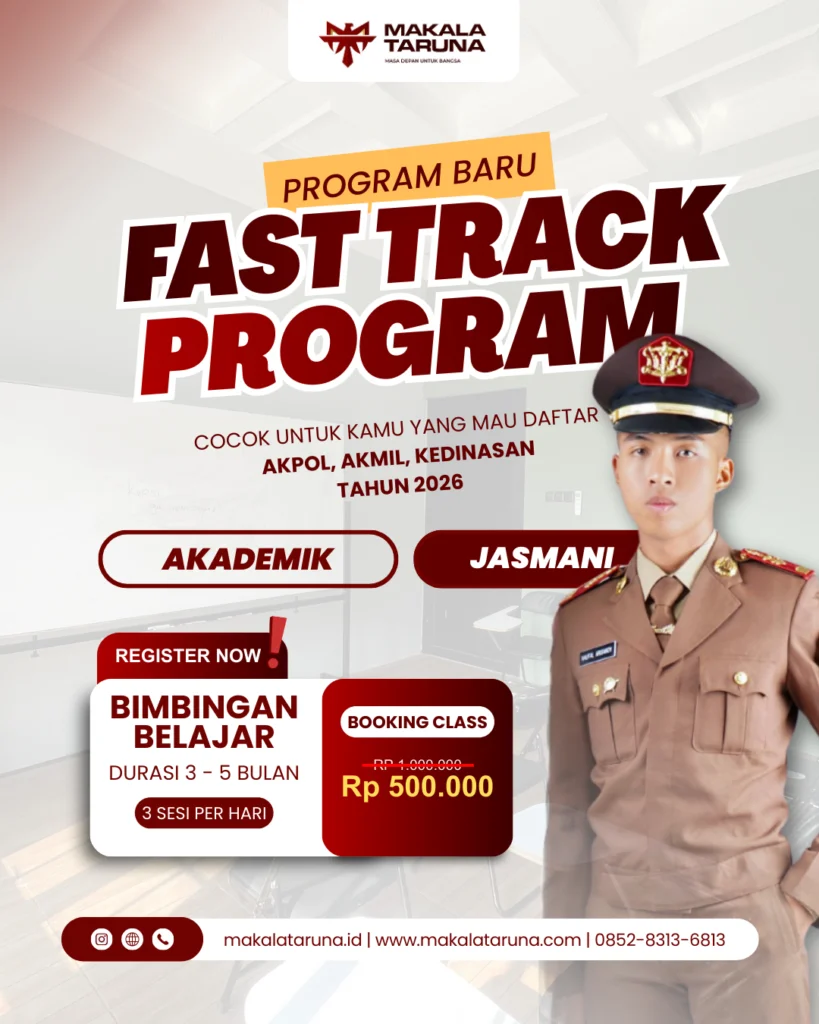 Flyer resmi Program Fast Track Makala Taruna